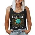 Total Solar Eclipse Waco Tx Texas 2024 Totality Boho Retro Women Tank Top
