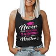 Never Underestimate Woman Master Degree Graduation Women Tank Top