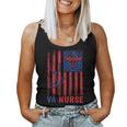 Va Nurse American Flag Patriotic Medical Worker Patriotic Women Tank Top