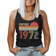 Vintage 1972 Regalo 50 Años Cumpleaños Hombre Camiseta sin mangas para mujer