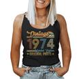 Vintage 1974 Originalteile Retro 50 Geburtstag Papa Mama Tank Top Frauen