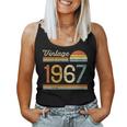 Vintage Born In 1967 Retro Birthday Women Tank Top