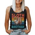 Vintage Retro Sloth Costume Brother Father's Day Animal Women Tank Top