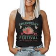 Vintage Strawberry Festival Fruit Lover Mom Girl Cute Women Women Tank Top