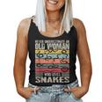 Vintage Never Underestimate An Old Woman Who Loves Snakes Women Tank Top