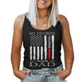 Vintage Usa Flag Fathers Day Dad From Daughter Nurse Women Tank Top