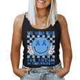 We Wear Blue For Autism Awareness Month Kid Autism Women Tank Top