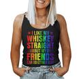 Like My Whiskey Straight Friends Proud Ally Lgbtq Gay Pride Women Tank Top