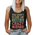 Wiener Hund Dackel Mama Papa Retro Hundebesitzer Lustige Tank Top Frauen