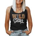 Wild Sister Zoo Born Wild Birthday Safari Jungle Women Tank Top
