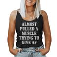 Workout Saying Gym Quote Sarcastic Exercise Fitness Women Tank Top