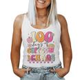 100 Days Of Coffee And Chaos 100Th Day Of School Teacher Kid Women Tank Top
