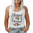 Blessed Meemaw Floral For Mother's Day Women Tank Top