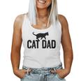 Cat Dad Cat Cute Vintage Cat Fathers Day Women Tank Top