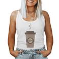 Coffee Cafe Carry Drink Caffeine Hot To Go Cup Latte Women Tank Top