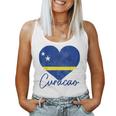 Curacao Flag Heart Caribbean Pride Women Women Tank Top