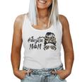 Cute Jiu-Jitsu Mom Leopard Messy Bun Jiu Jitsu Women Tank Top