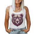 Damen Mama Bär Mama Bär Lustig Mama Muttertag Mit-Ausschnitt Tank Top Frauen