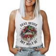 Dead Inside But Jolly Af Skeleton Mom Life Skull Women Tank Top