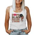Dope Black Dialysis Tech Black History Nurse Technician Women Tank Top