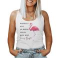 Flamingo Wrinkles Only Go Where Smiles Have Been Women Tank Top