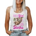 Lazy Sloth Just A Girl Who Loves Sloths Women Tank Top