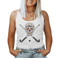 Girls High School Field Hockey Flower Sugar Skull Women Tank Top