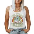 Groovy Earth Day Be Kind To Our Planet Retro Environmental Women Tank Top