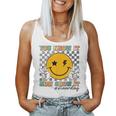 Groovy Smile Testing Day Teacher You Know It Now Show It Women Tank Top