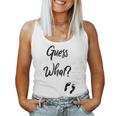 Guess What New Baby Mom Dad Couple AnnouncementWomen Tank Top
