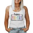 Happy Fri-Yay Friday Lovers Fun Teacher Tgif Women Tank Top