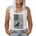 Horse Show Dad American Flag Equestrian Father Women Tank Top