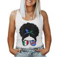 Italy And Dr Congo Mix Afro Hair Half Italian Half Congolese Women Tank Top