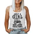 Just A Girl Who Loves Tractors Farmer Women Tank Top