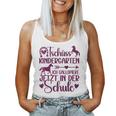 Kinder Schulkind 2024 Mädchen Pferd Einschulung 2024 Mädchen Tank Top Frauen