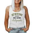 Last Day Of School Autograph 2023 For 3Rd Grade Women Tank Top