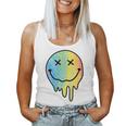 Melting Rainbow Smile Smiling Melted Dripping Face Women Tank Top