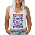 I Am Not Drunk I'm American 4Th Of July Women Tank Top