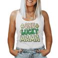 One Lucky Mama Groovy Retro Mama St Patrick's Day Women Tank Top