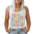 Peace Out Fourth Grade Groovy 4Th Grade Last Day Of School Women Tank Top