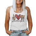 Peace Love Goats Farm Girl Goat Lover Goat Women Tank Top