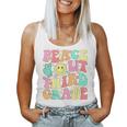 Peace Out Third Grade Groovy 3Rd Grade Last Day Of School Women Tank Top