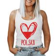 Polish Cute Heart Polska Poland Flag Boys Girls Women Tank Top