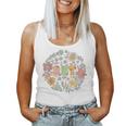 Rbt Nurse Registered Behavior Technician Groovy Wildflowers Women Tank Top