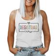 Registrar Crew Team Back To School Teacher Supplies Women Tank Top