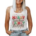 Retro Merry Teacher Bright Students Teacher Christmas Women Tank Top Retro Merry Teacher Bright Students Teacher Christmas Women Tank Top