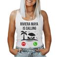 Riviera Maya Está Llamando Un Divertido Recuerdo De Vacaciones De Verano Camiseta sin mangas para mujer