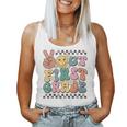 School Last Day Of 1St Grade Groovy Peace Out First Grade Women Tank Top