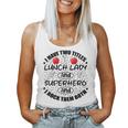 School Lunch Lady Hero Cafeteria Crew Teacher Team Superhero Women Tank Top