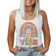 Seven Is A Vibe 7Th Birthday Rainbow Groovy Boys Girls Women Tank Top